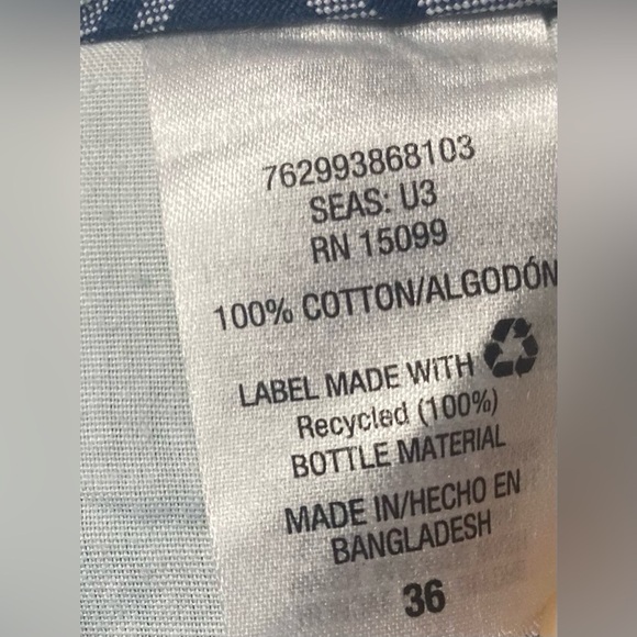 Roebuck & Co Green Denim Cargo Shorts, Size 36, 7 Pockets, Belt Loops - Picture 7 of 9